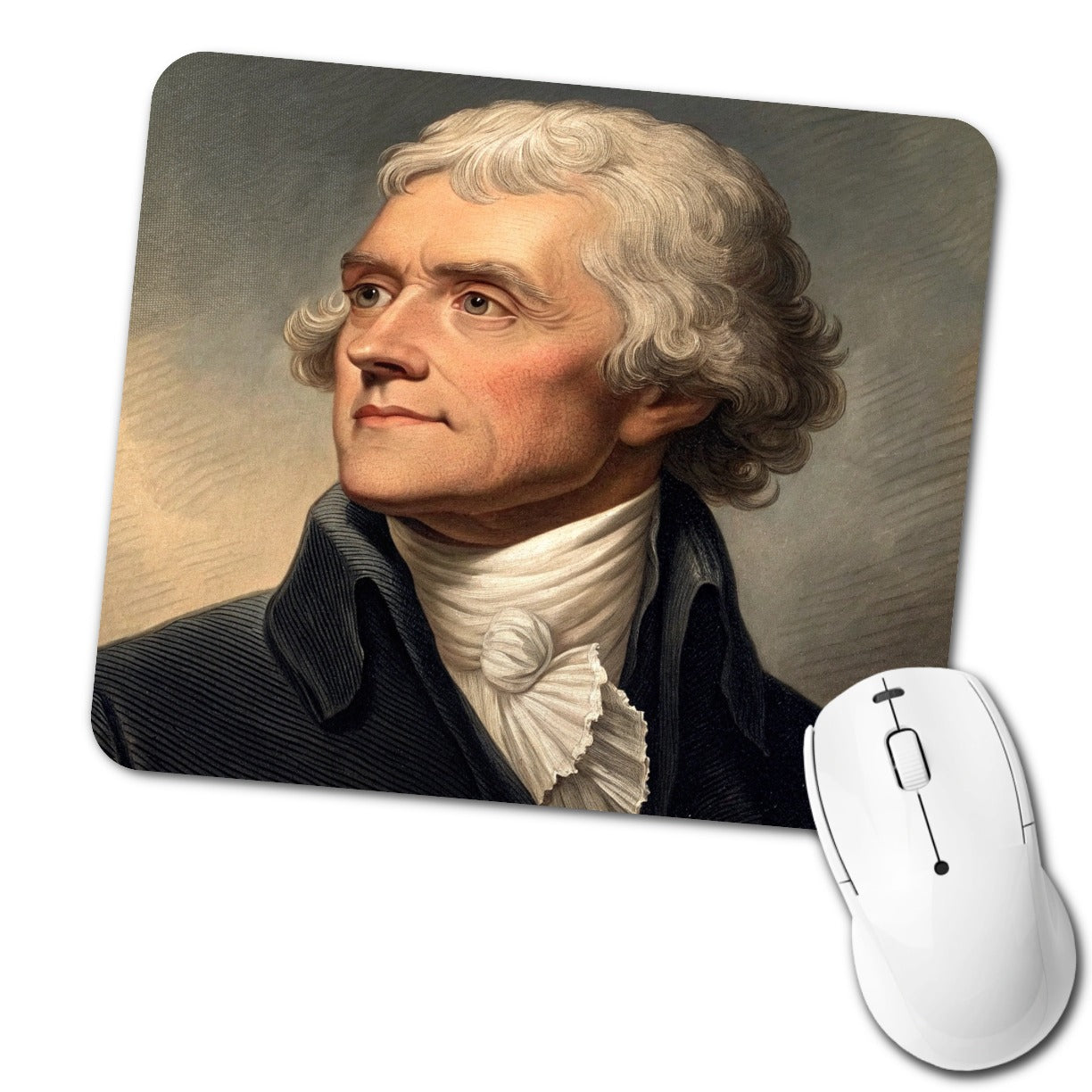 Thomas Jefferson American President Low Profile Mouse Pad Mat