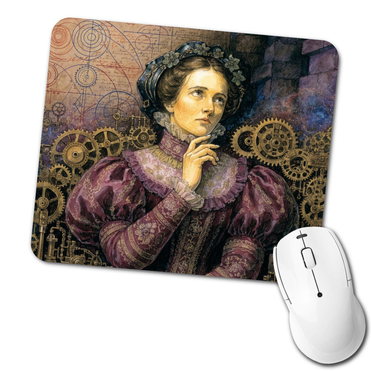 Ada Lovelace Mathematician Low Profile Mouse Pad Mat