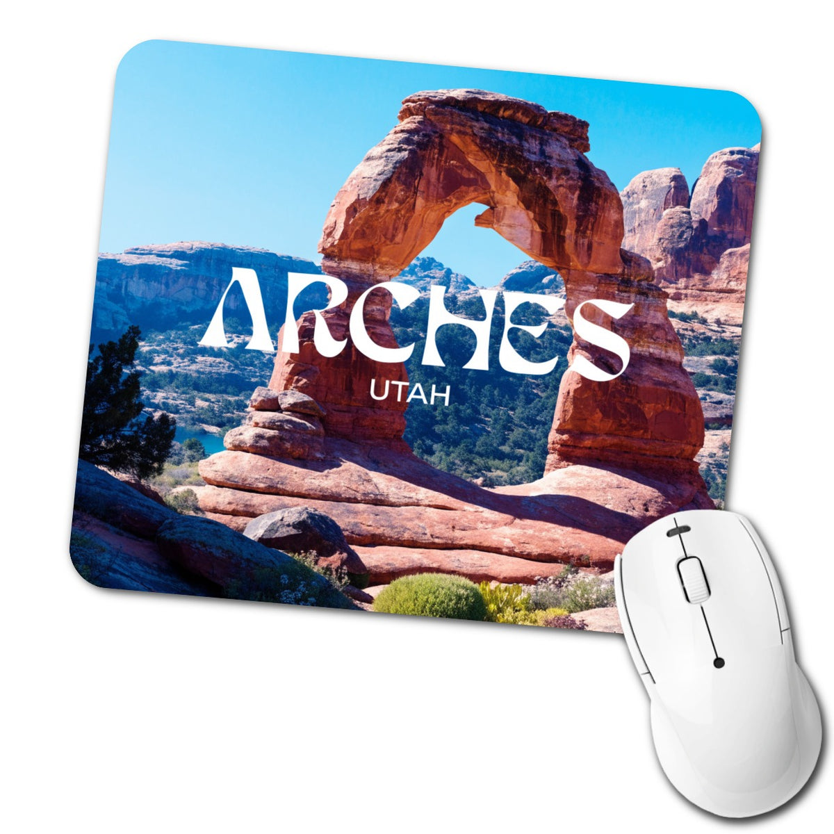Arches Utah Travel Low Profile Mouse Pad Mat