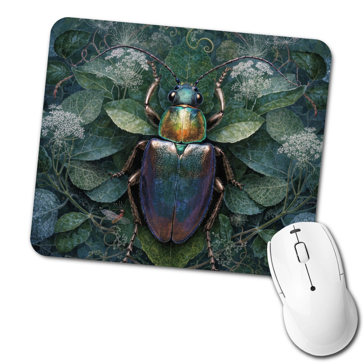 Beetle Botanical Garden Low Profile Mouse Pad Mat