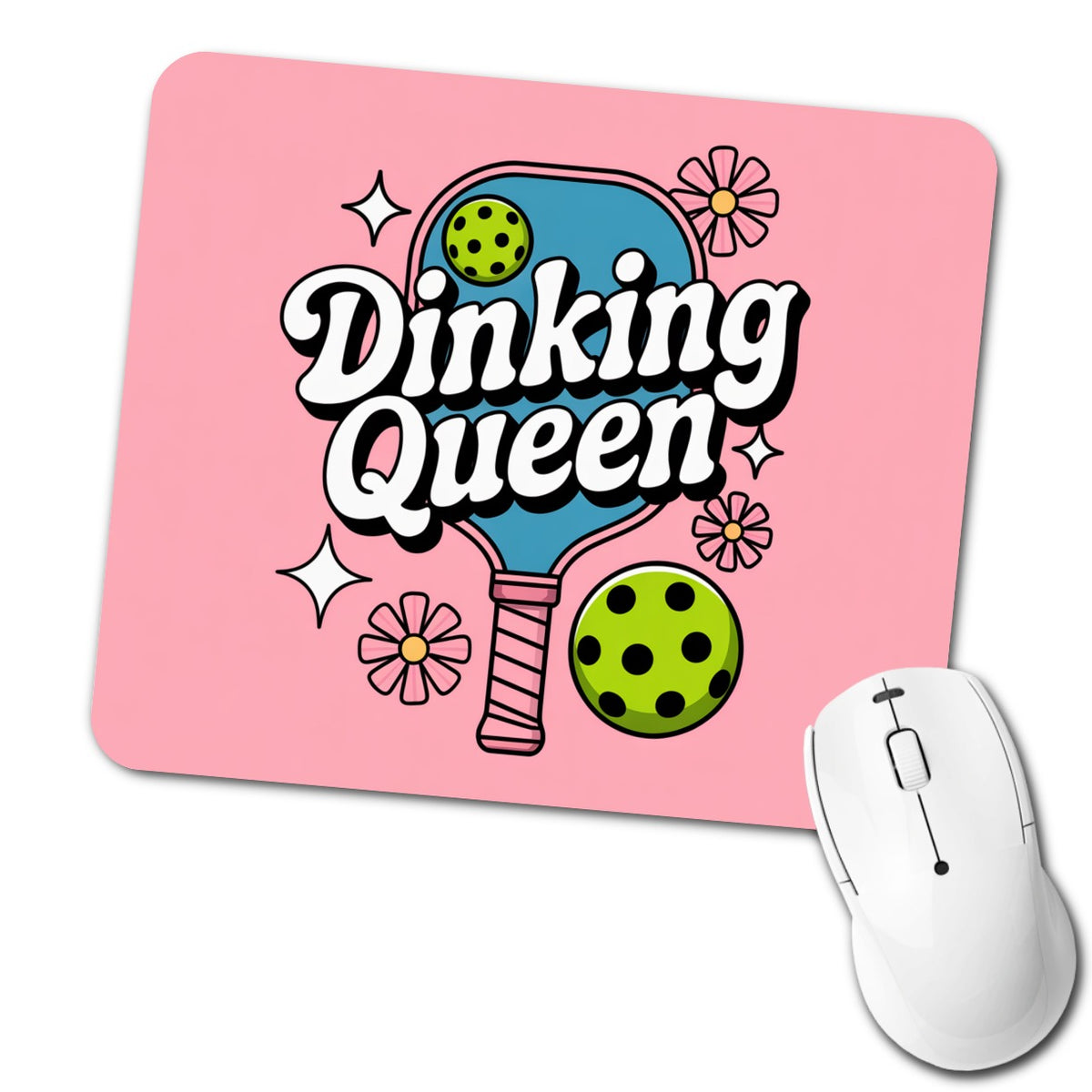 Dinking Queen Pickleball Low Profile Mouse Pad Mat