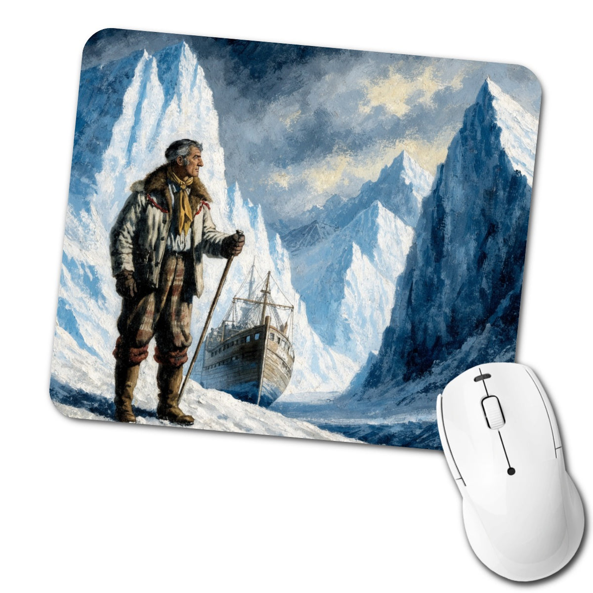Ernest Shackleton Explorer Low Profile Mouse Pad Mat