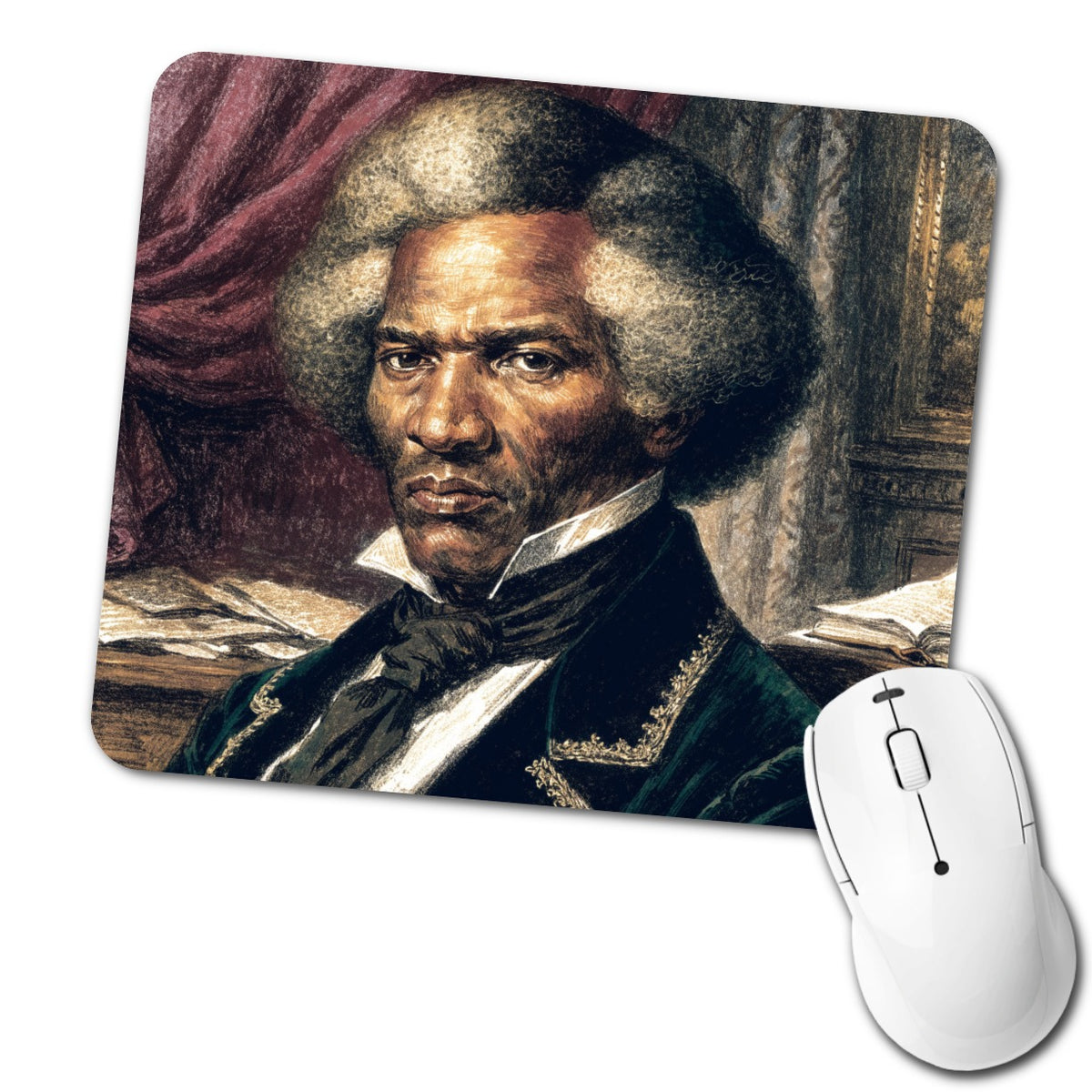 Frederick Douglass Abolitionist Low Profile Mouse Pad Mat
