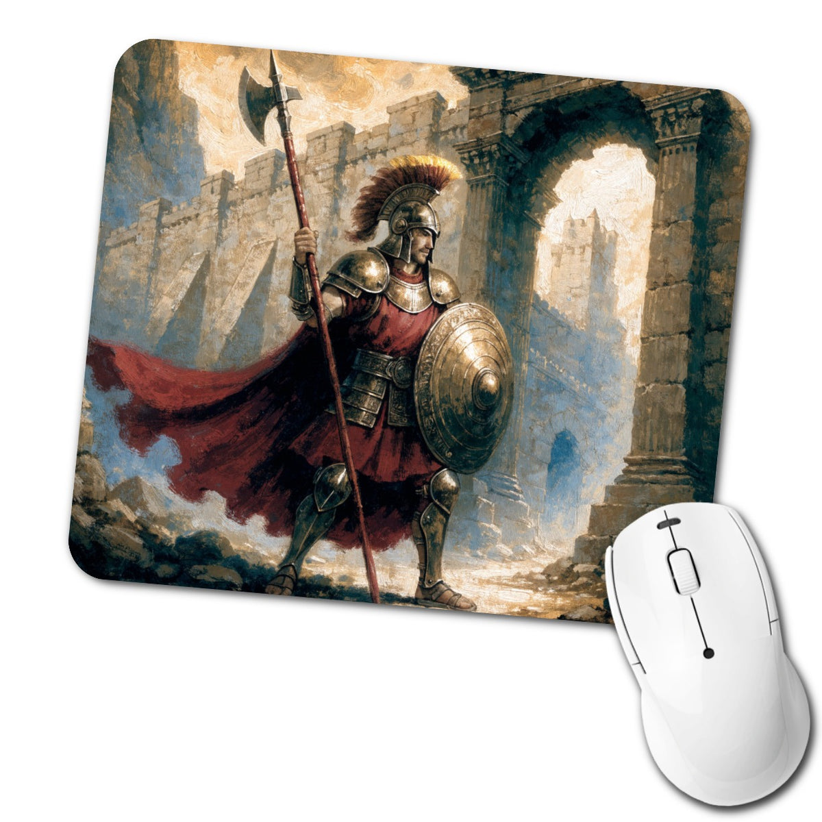 Hector Trojan Warrior Low Profile Mouse Pad Mat