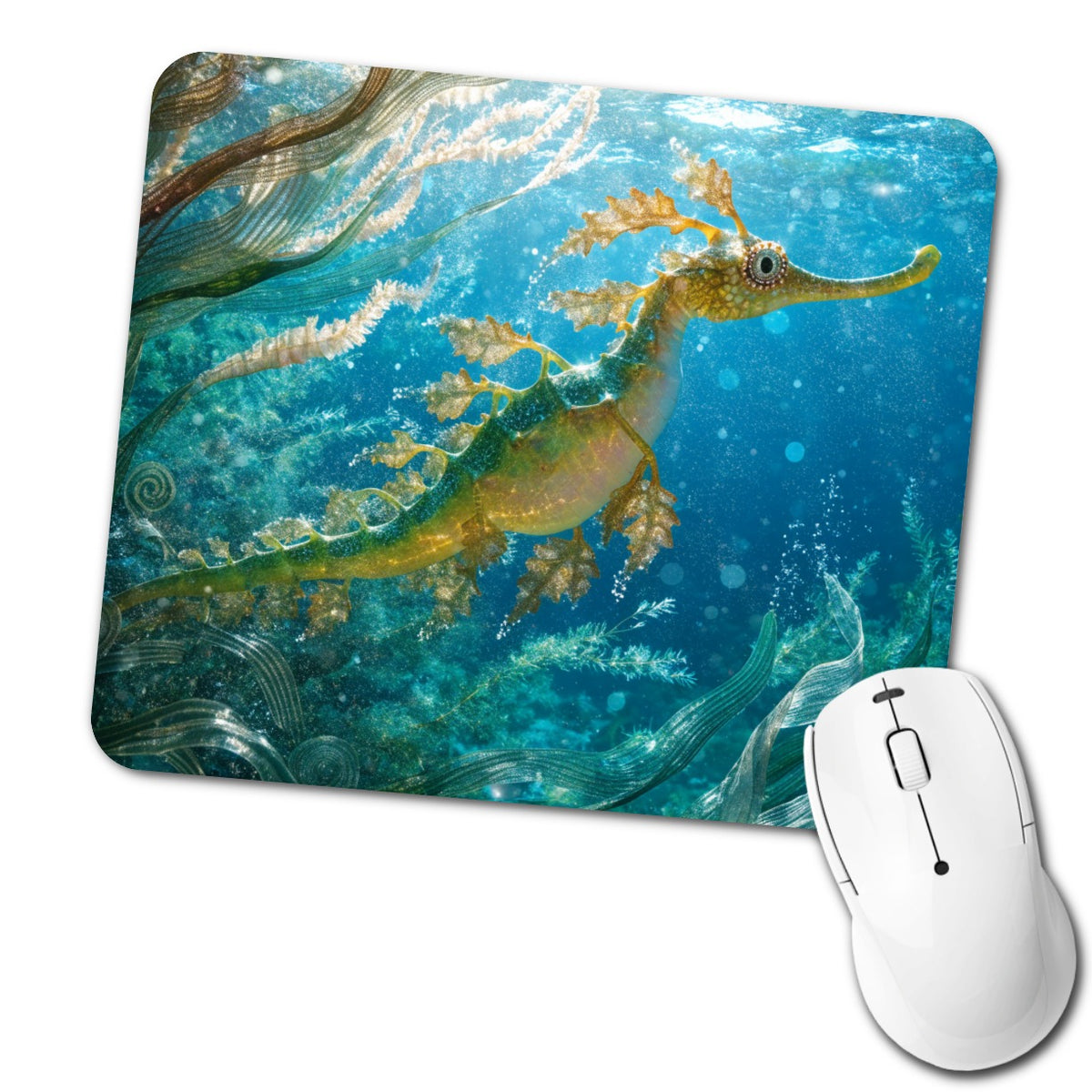 Leafy Seadragon Ocean Low Profile Mouse Pad Mat