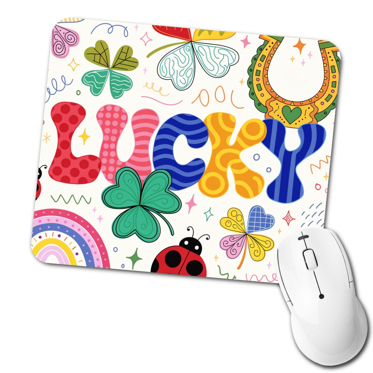 Lucky Cute Colorful Low Profile Mouse Pad Mat