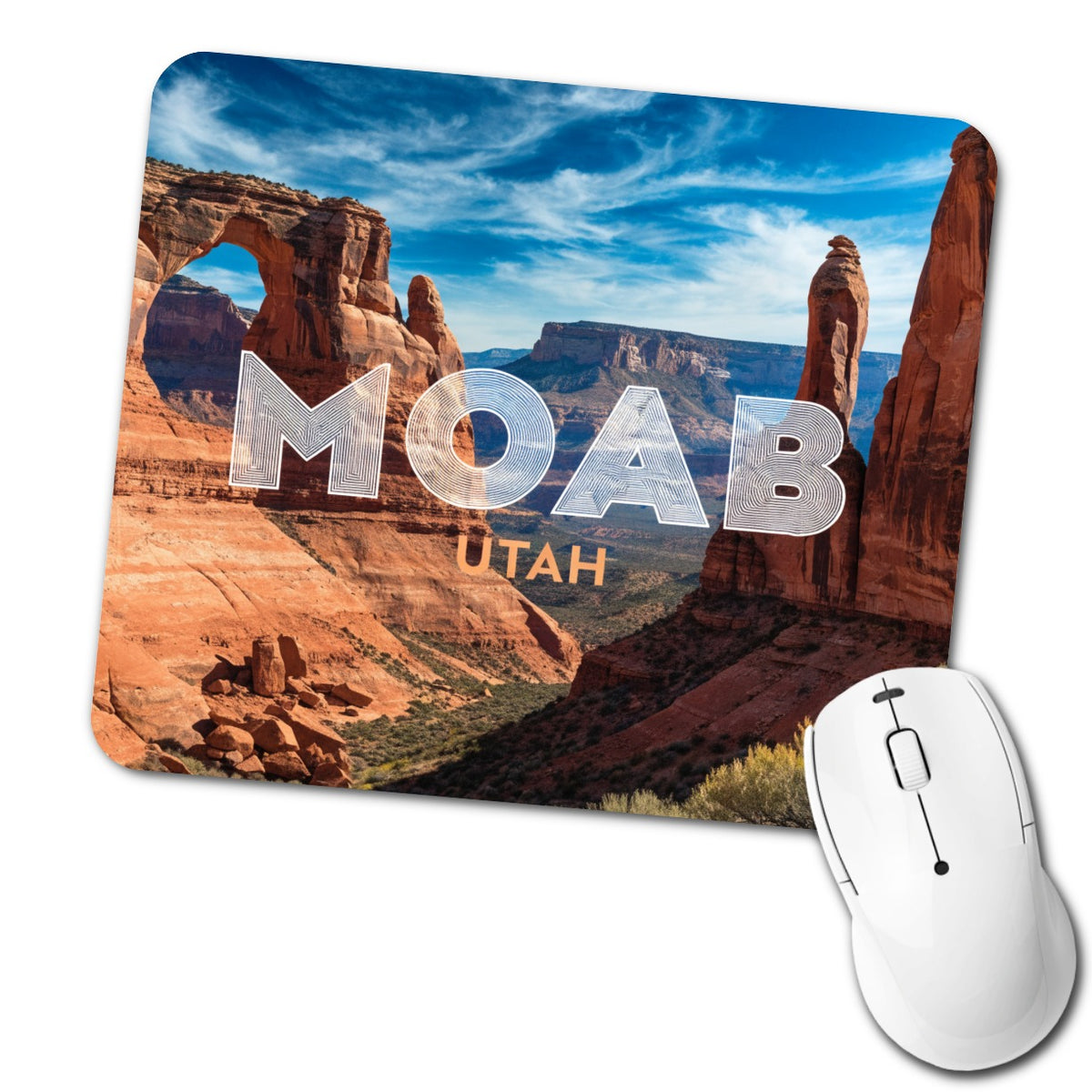 Moab Utah Low Profile Mouse Pad Mat