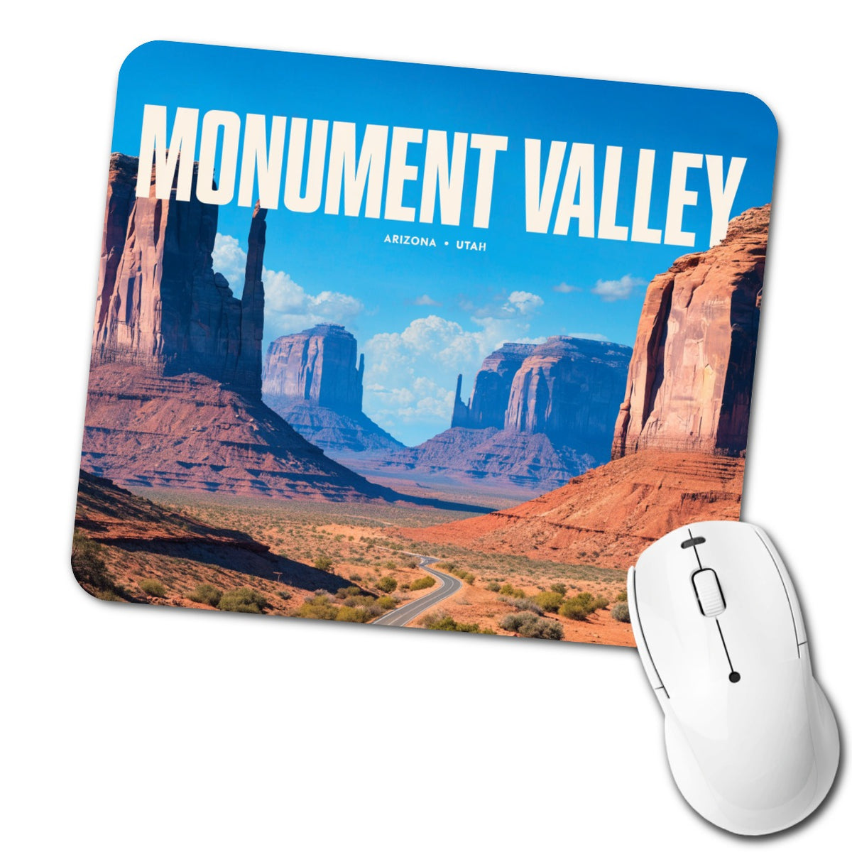 Monument Valley Arizona Utah Travel Low Profile Mouse Pad Mat