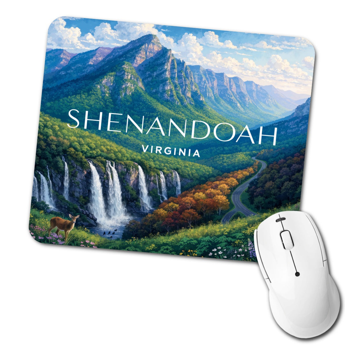 Shenandoah Virginia Travel Low Profile Mouse Pad Mat
