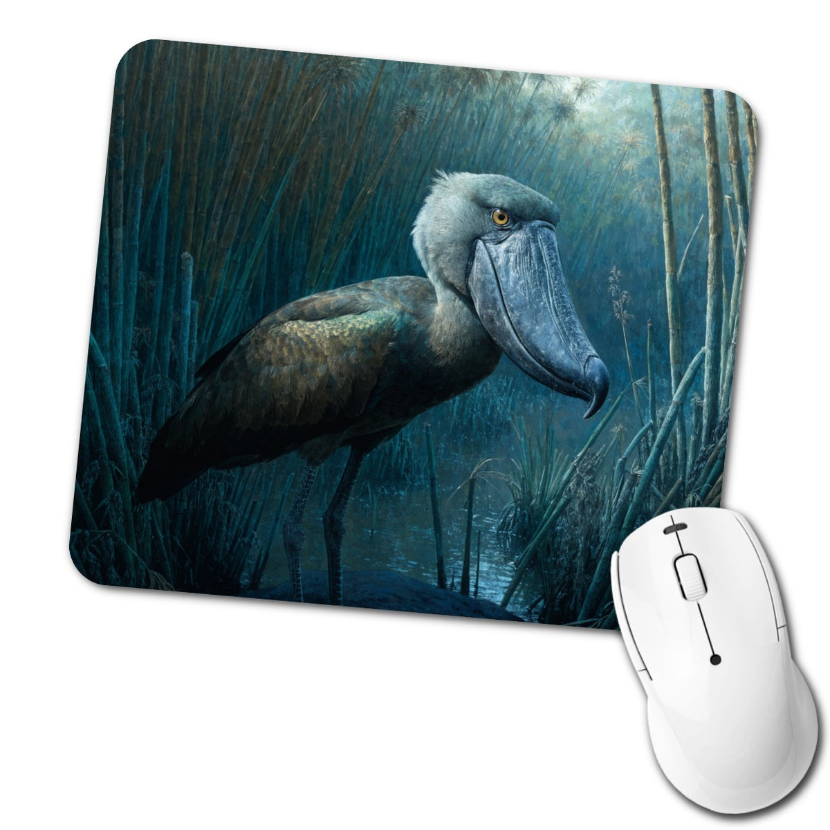 Shoebill Whale Headed Stork Wetlands Low Profile Mouse Pad Mat