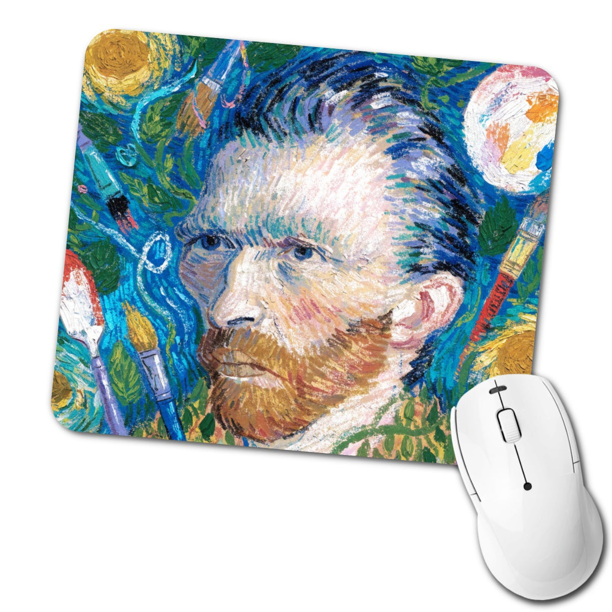 Vincent Van Gogh Artist Low Profile Mouse Pad Mat