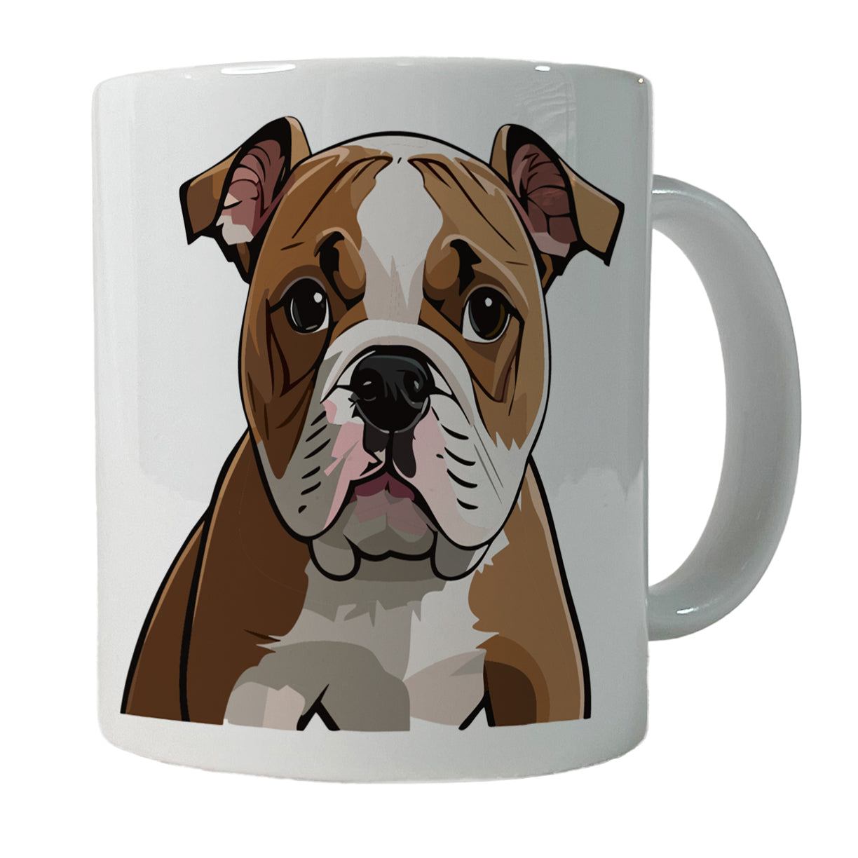 American Bulldog Staring Ceramic Tea Coffee Mug Cup - 11oz