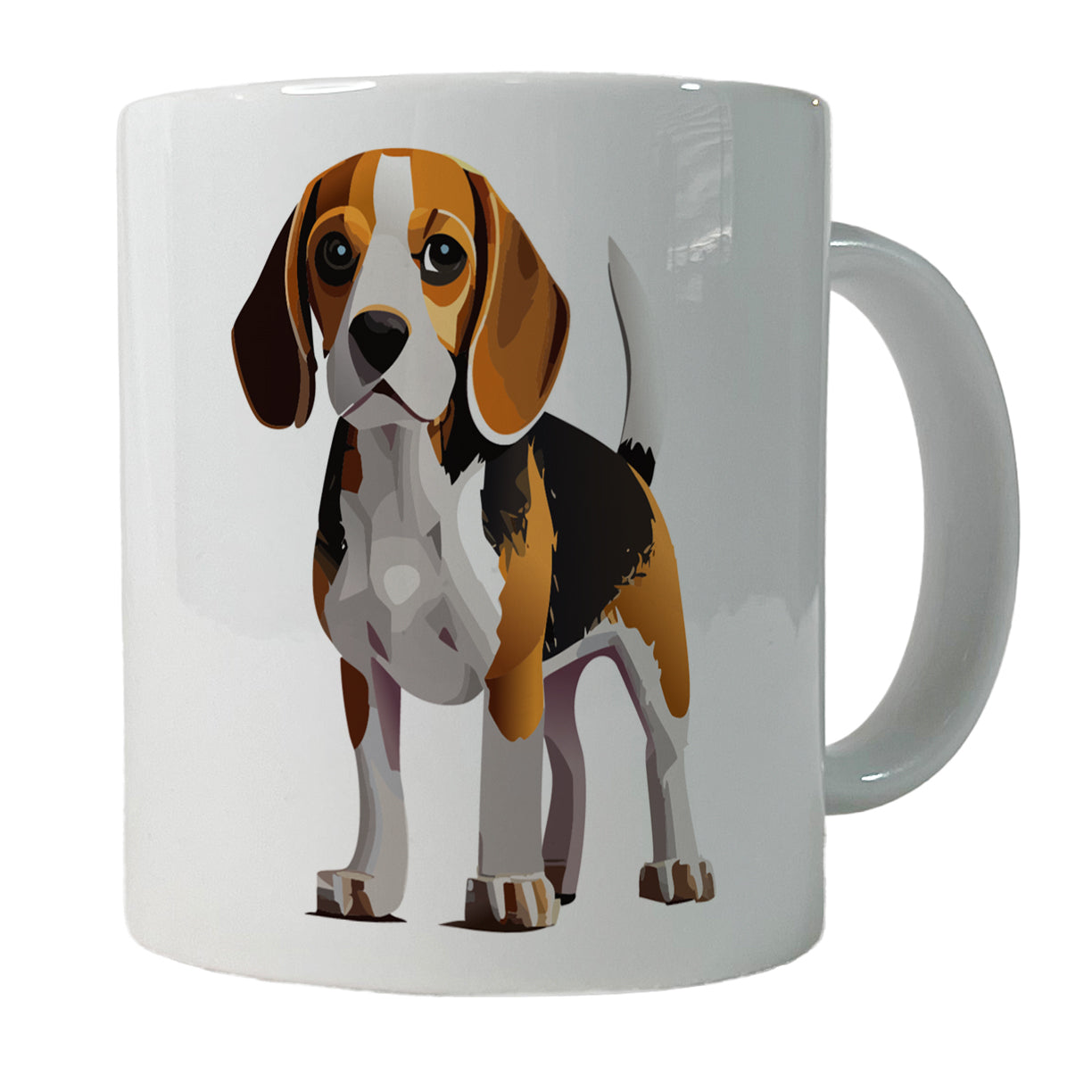 Beagle Dog Standing Ceramic Tea Coffee Mug Cup - 11oz