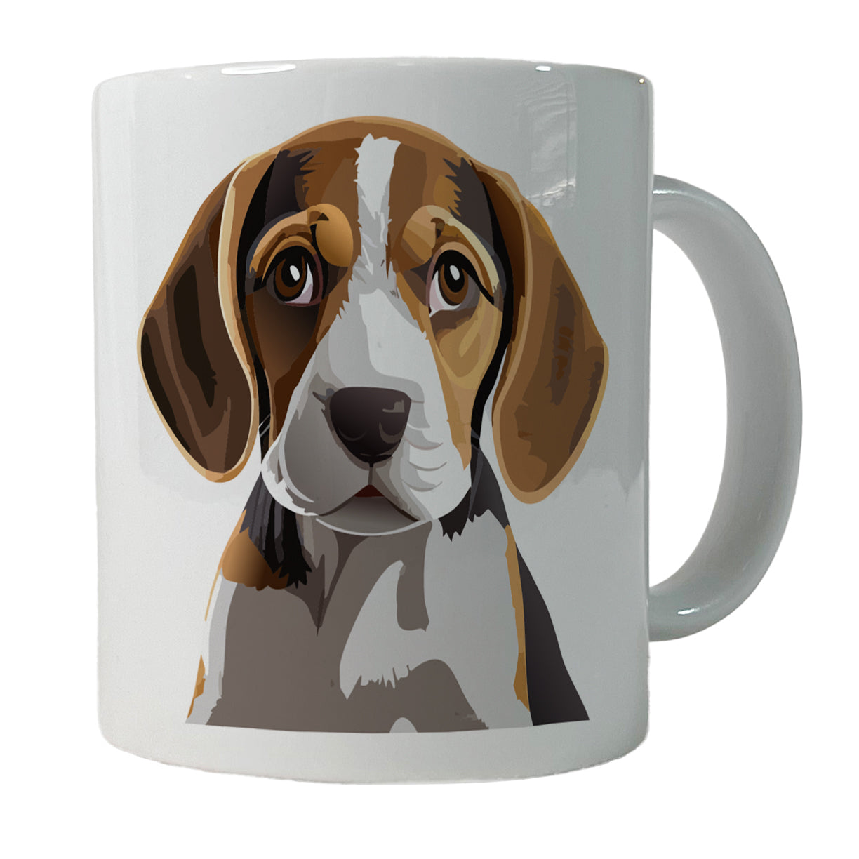 Beagle Dog Staring Ceramic Tea Coffee Mug Cup - 11oz