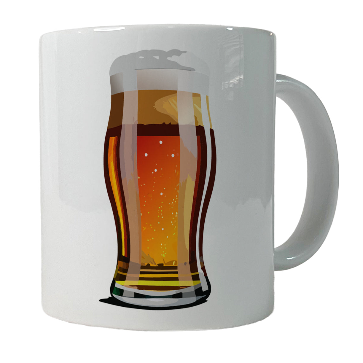Beer Glass Mug Ceramic Tea Coffee Mug Cup - 11oz