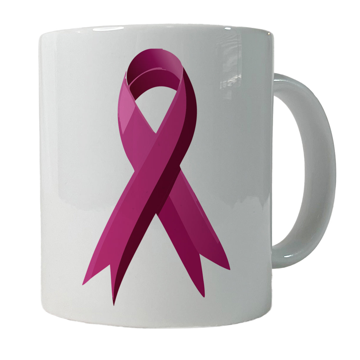 Breast Cancer Awareness Ribbon Pink Ceramic Tea Coffee Mug Cup - 11oz