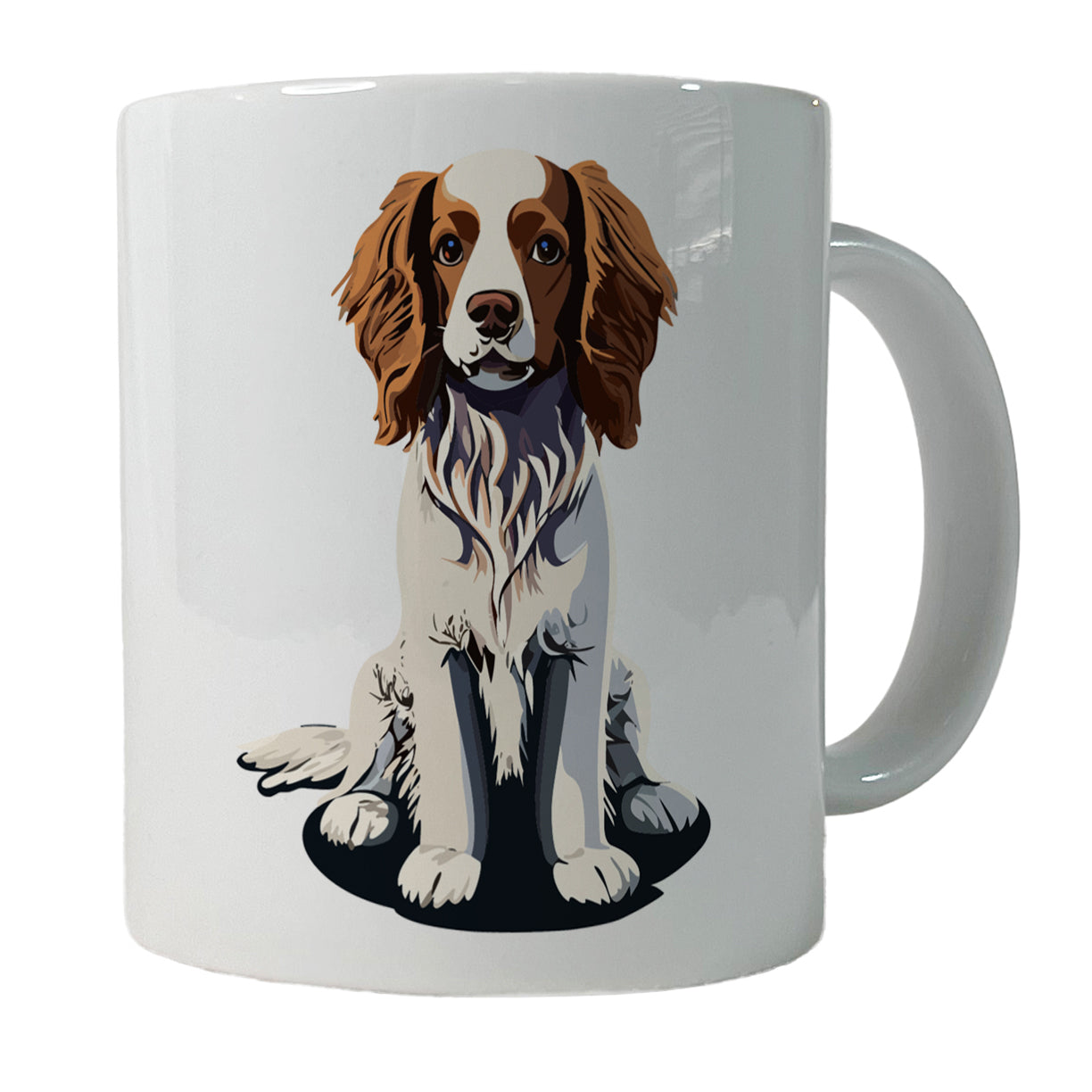 Brittany Spaniel Dog Sitting Ceramic Tea Coffee Mug Cup - 11oz