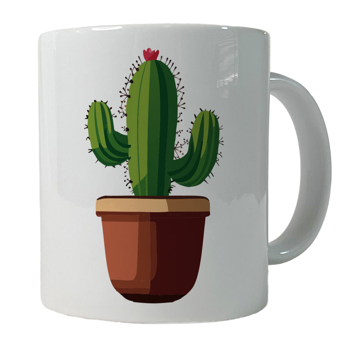 Cactus in Pot Ceramic Tea Coffee Mug Cup - 11oz