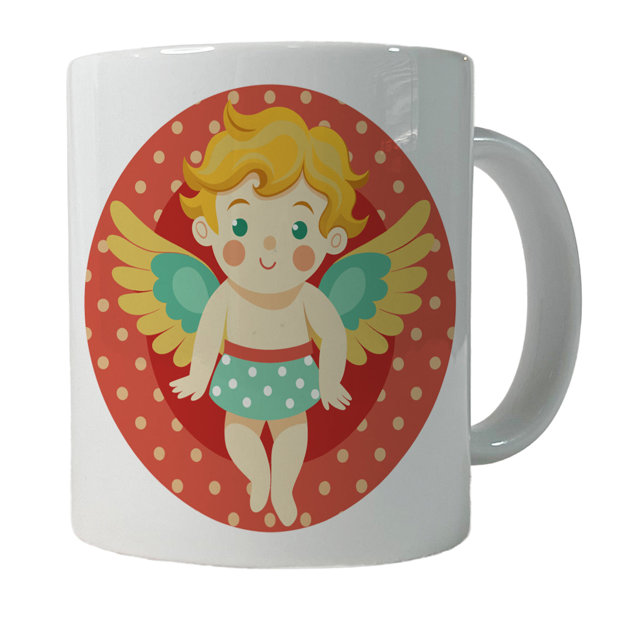 Cherub Cupid Cute Valentines Day Ceramic Tea Coffee Mug Cup - 11oz