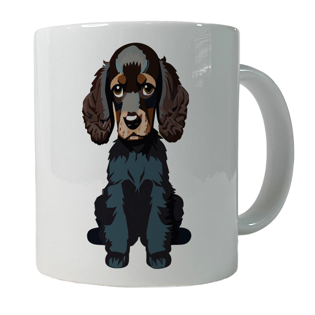 Cocker Spaniel Dark Sitting Ceramic Tea Coffee Mug Cup - 11oz