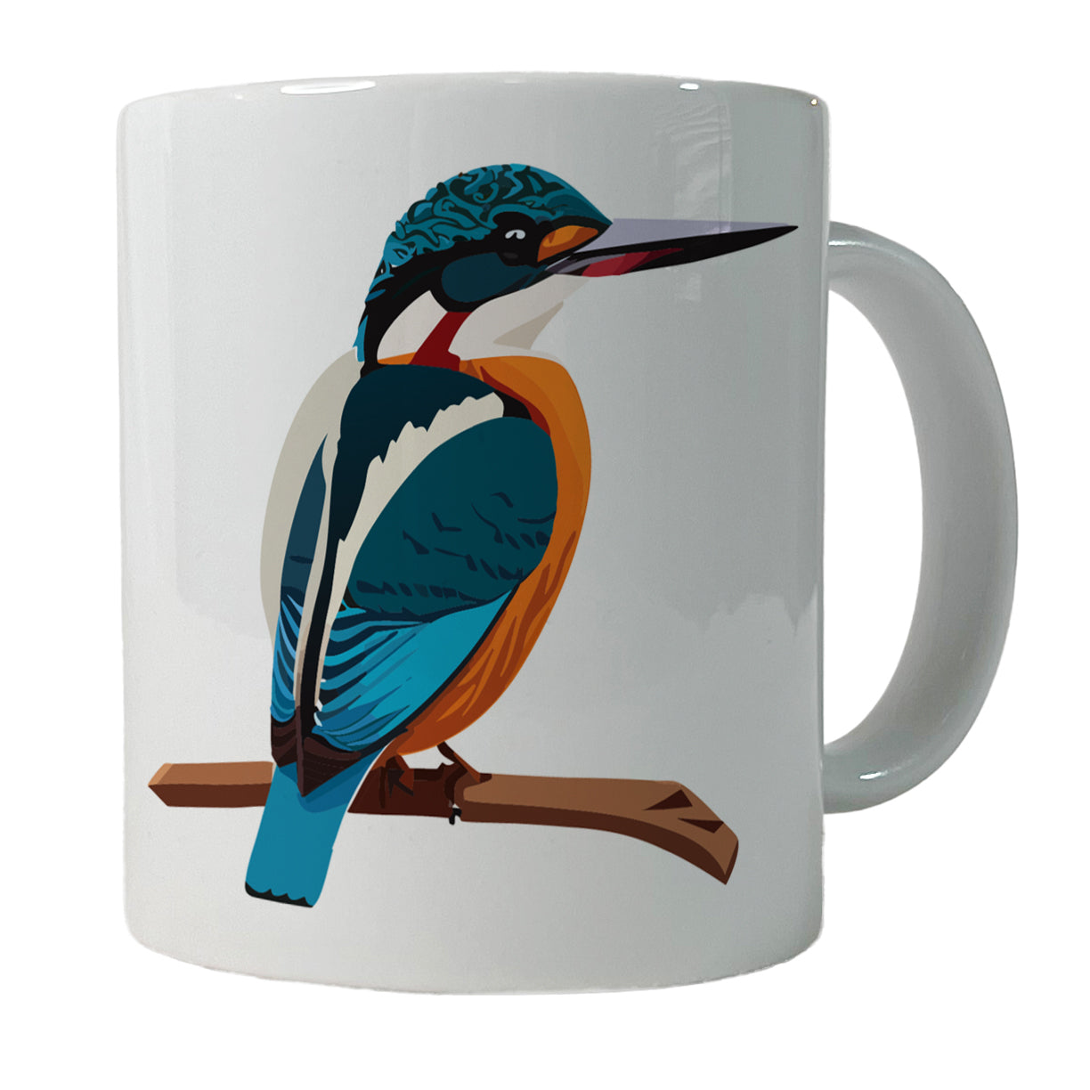 Common Kingfisher Bird Ceramic Tea Coffee Mug Cup - 11oz