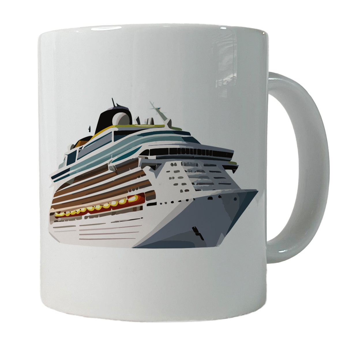 Cruise Ship Cruising Ocean Trip Vacation Bon Voyage Ceramic Tea Coffee Mug Cup - 11oz