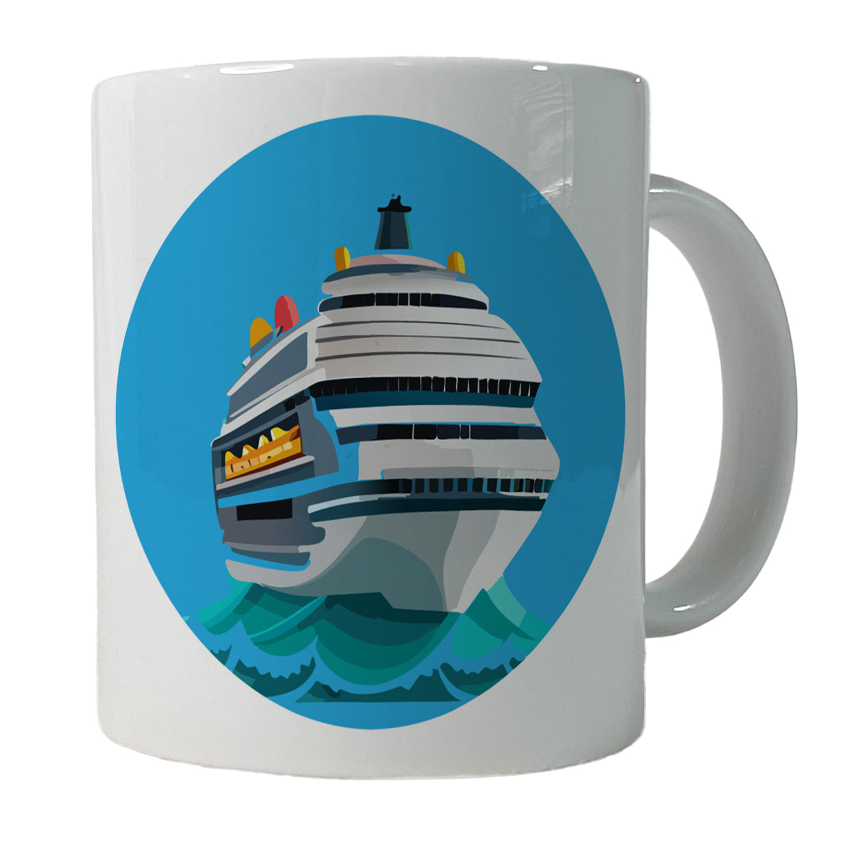 Cruise Ship on Ocean Trip Vacation Bon Voyage Ceramic Tea Coffee Mug Cup - 11oz
