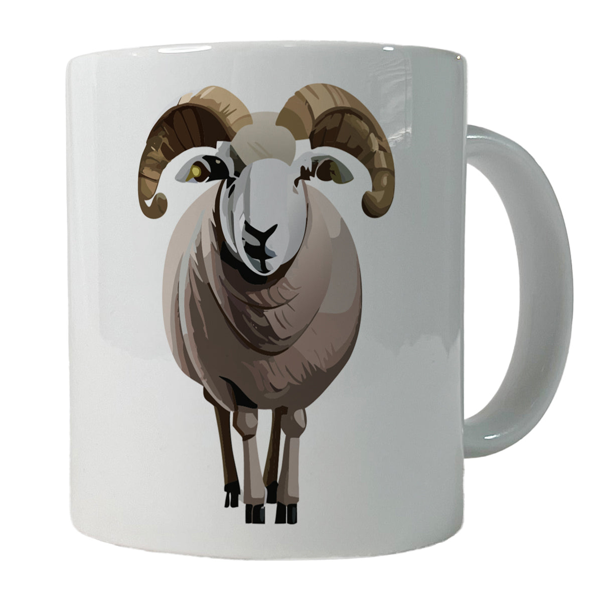 Dall Sheep Thinhorn Wild Staring Ceramic Tea Coffee Mug Cup - 11oz