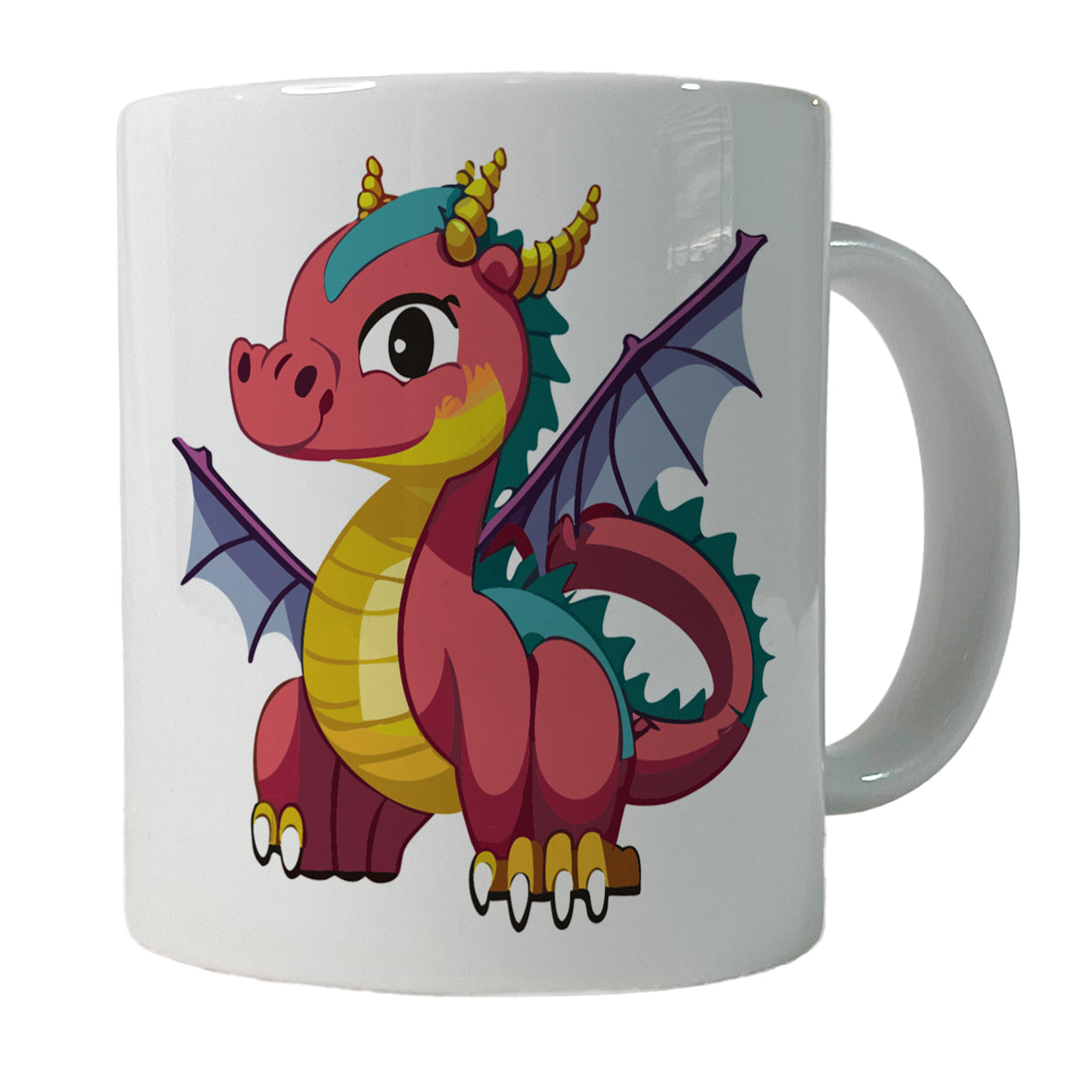 Dragon Colorful Ceramic Tea Coffee Mug Cup - 11oz