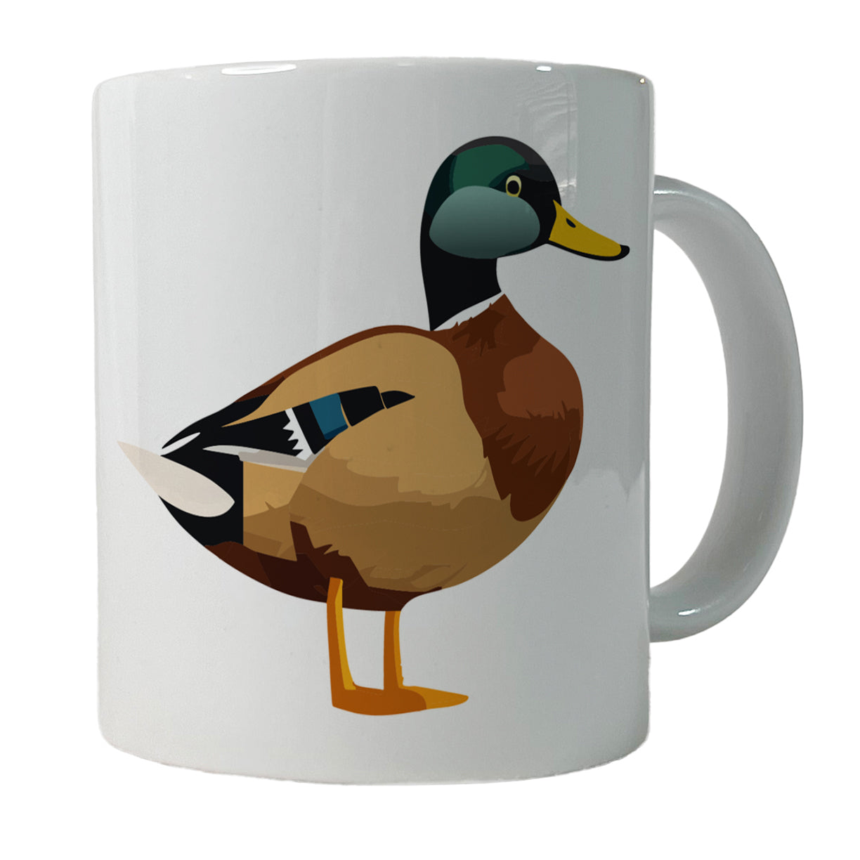 Duck Standing Profile Ceramic Tea Coffee Mug Cup - 11oz