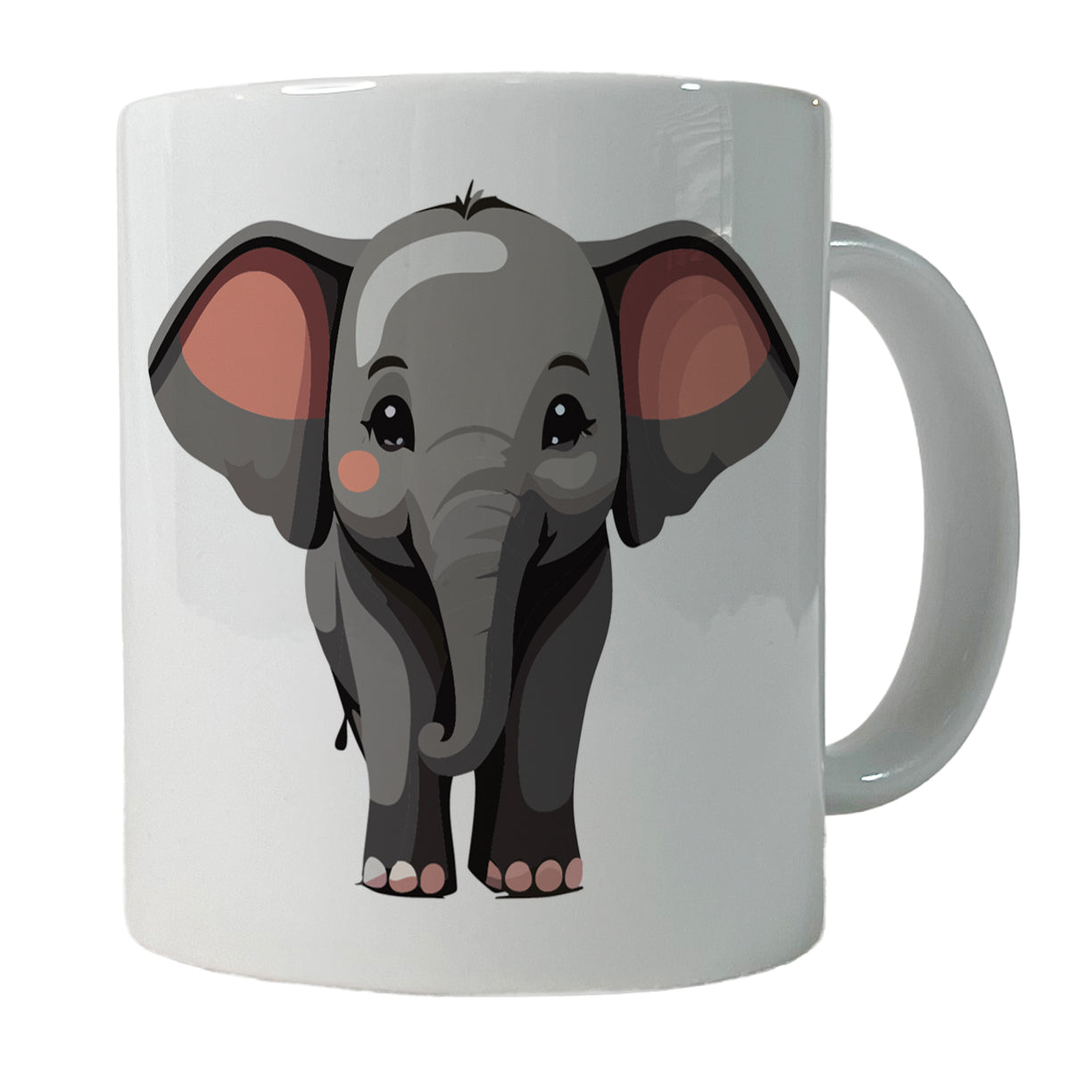 Elephant Cute Standing Ceramic Tea Coffee Mug Cup - 11oz