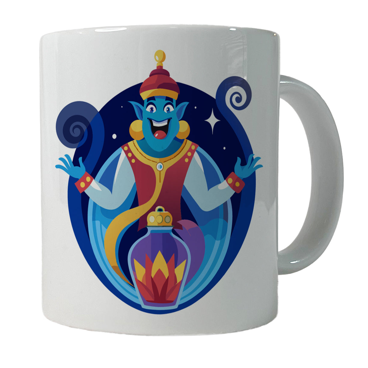 Genie and Bottle Cute Ceramic Tea Coffee Mug Cup - 11oz
