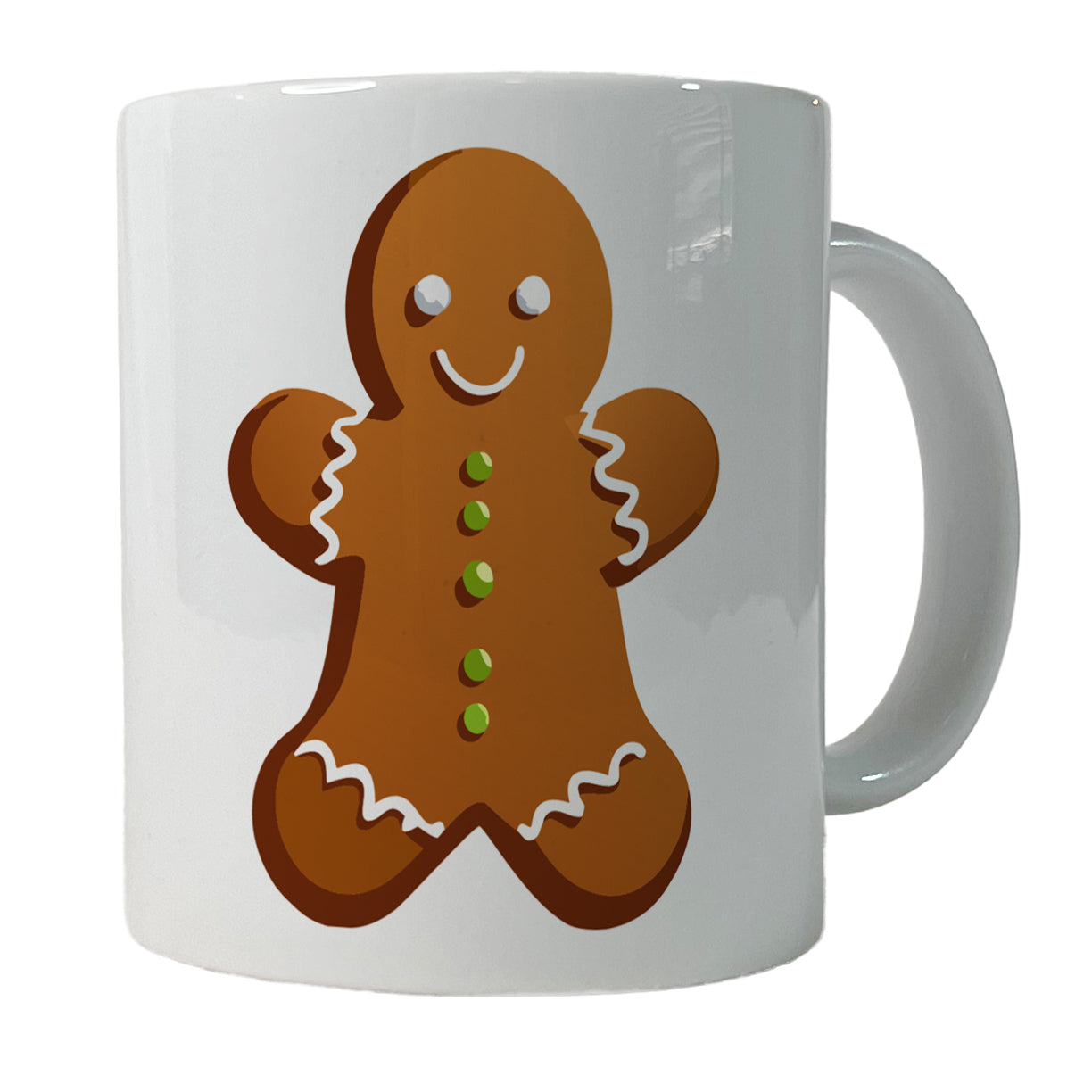 Gingerbread Man Cookie Cute Christmas Ceramic Tea Coffee Mug Cup - 11oz