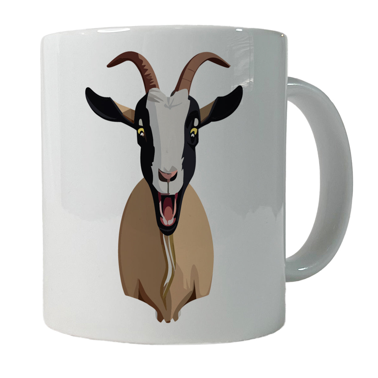 Goat Screaming Funny Ceramic Tea Coffee Mug Cup - 11oz