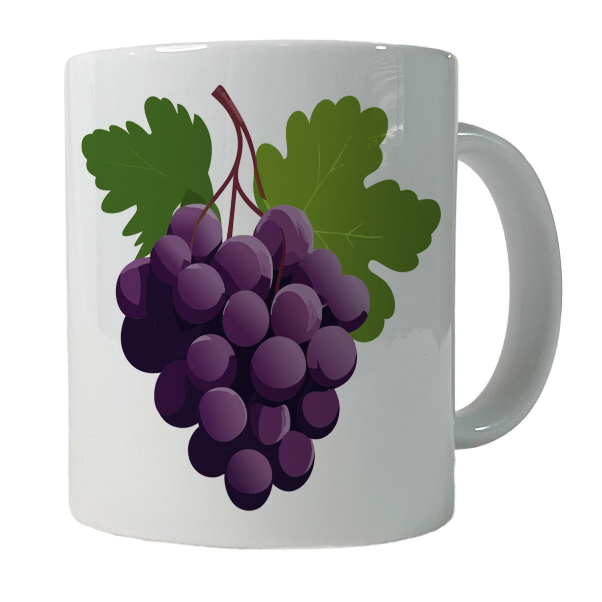 Grapes Purple Fruit Wine Ceramic Tea Coffee Mug Cup - 11oz