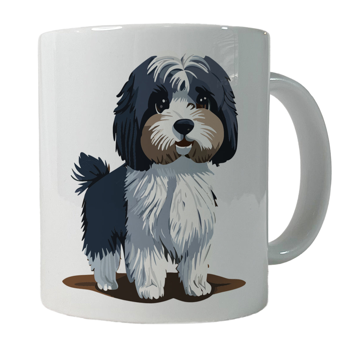 Havanese Dog Standing Ceramic Tea Coffee Mug Cup - 11oz