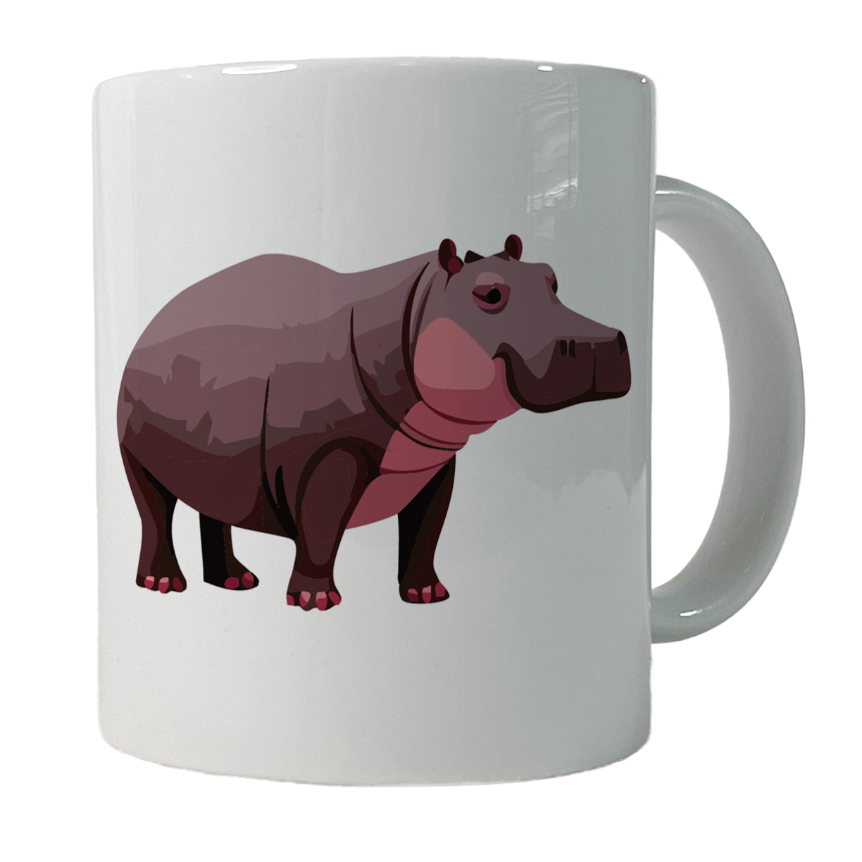 Hippopotamus Standing Ceramic Tea Coffee Mug Cup - 11oz