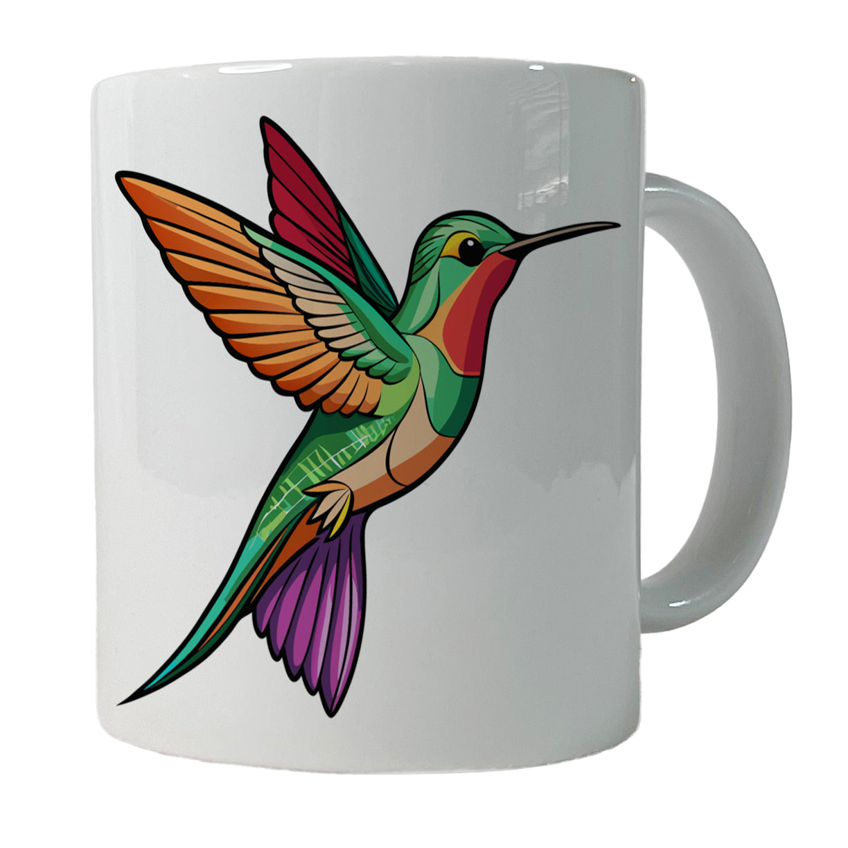 Hummingbird Colorful Ceramic Tea Coffee Mug Cup - 11oz