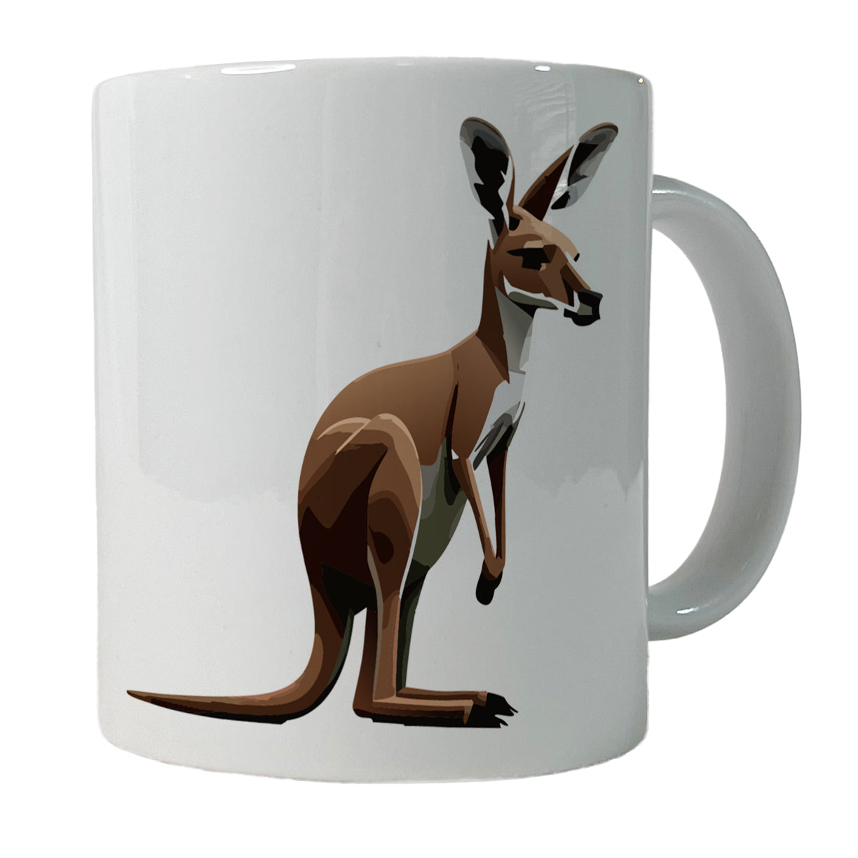 Kangaroo Standing Animal Ceramic Tea Coffee Mug Cup - 11oz