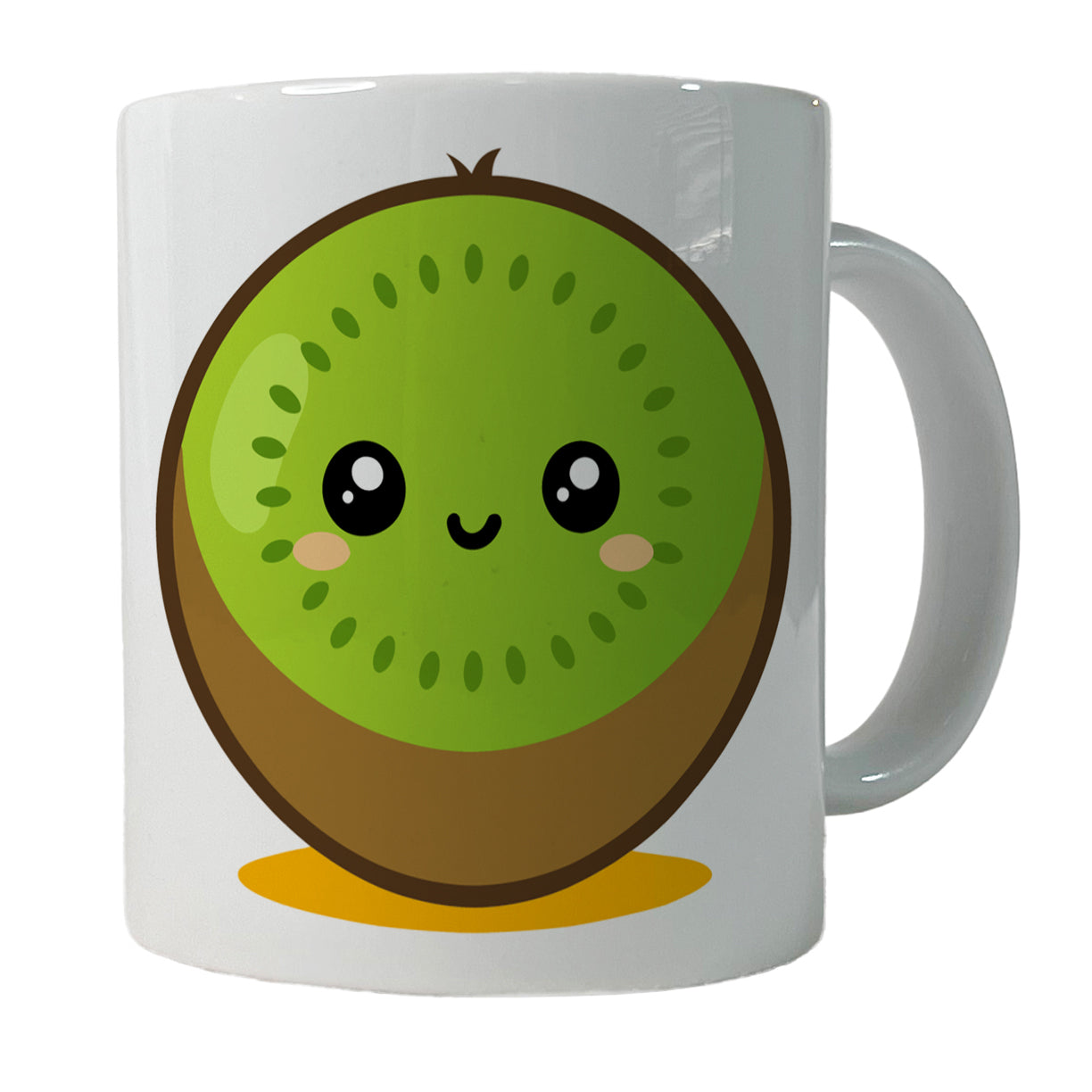 Kiwi Cute Happy Fruit Ceramic Tea Coffee Mug Cup - 11oz