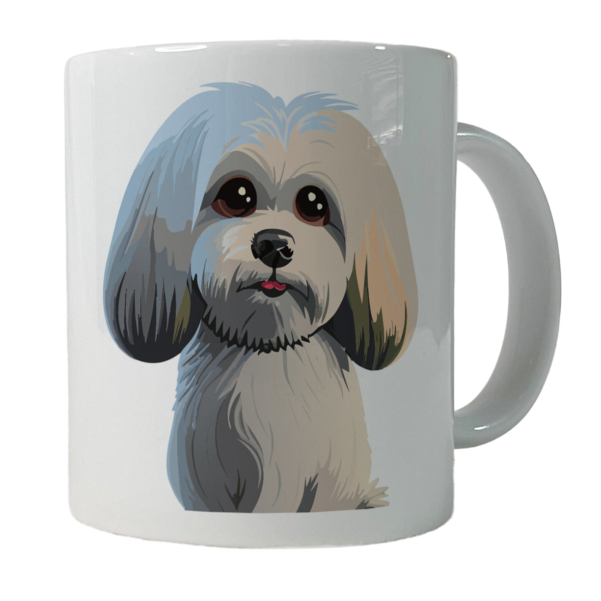 Maltese Dog Cute Ceramic Tea Coffee Mug Cup - 11oz