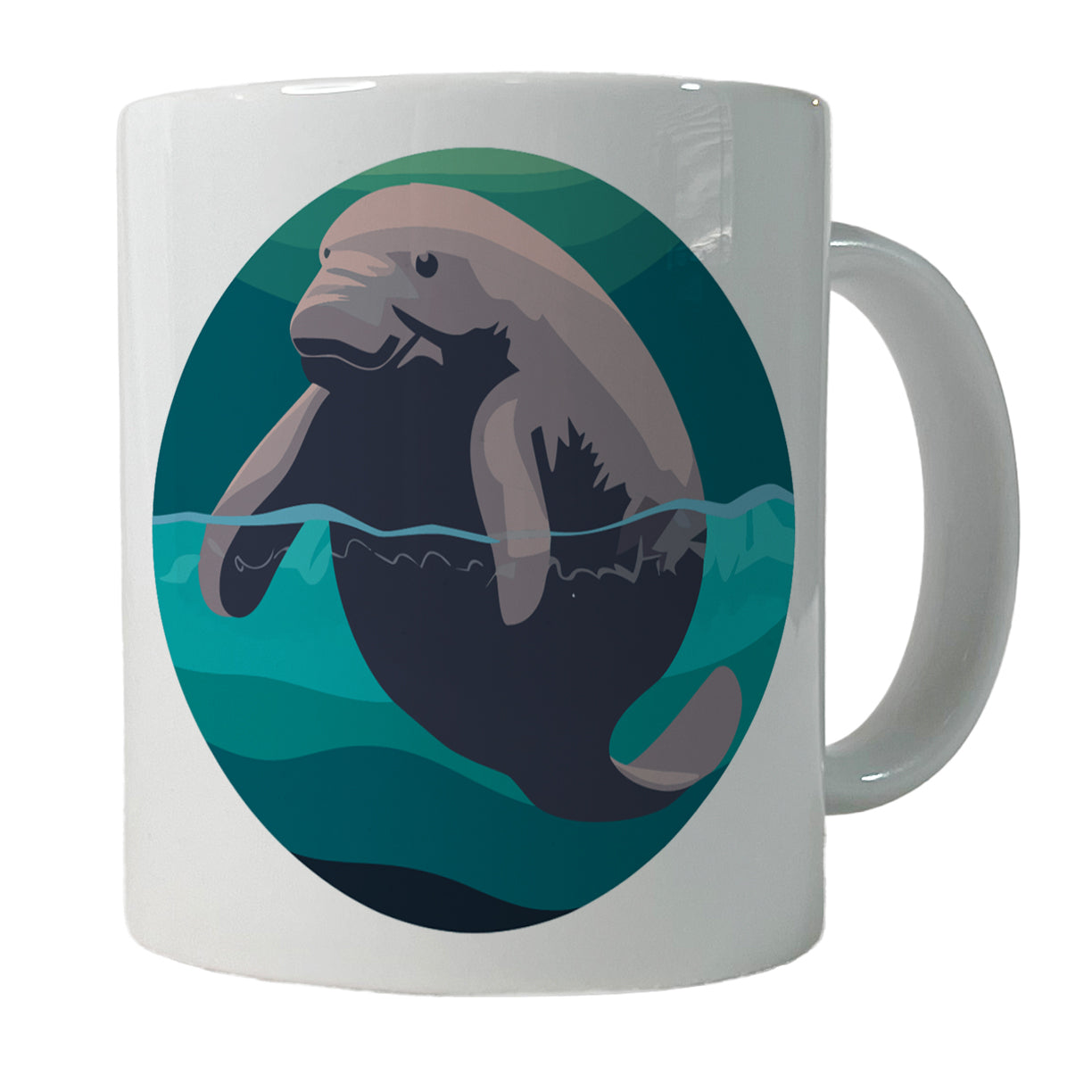 Manatee Ocean Sea Animal Ceramic Tea Coffee Mug Cup - 11oz