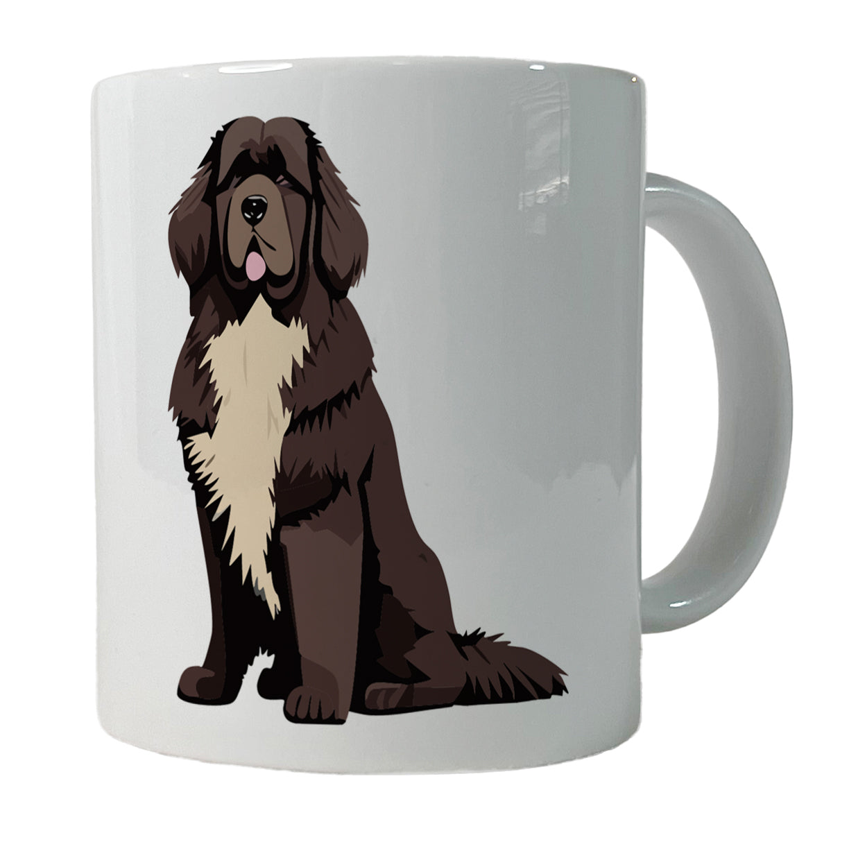 Newfoundland Dog Sitting Ceramic Tea Coffee Mug Cup - 11oz