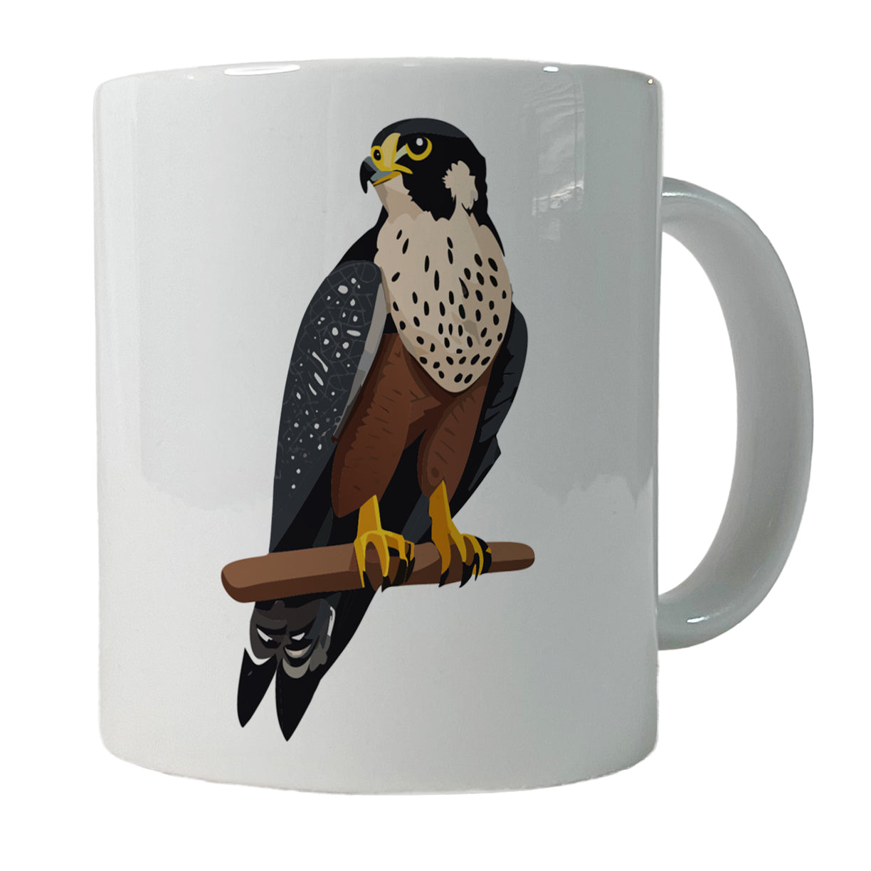 Peregrine Falcon Bird Ceramic Tea Coffee Mug Cup - 11oz