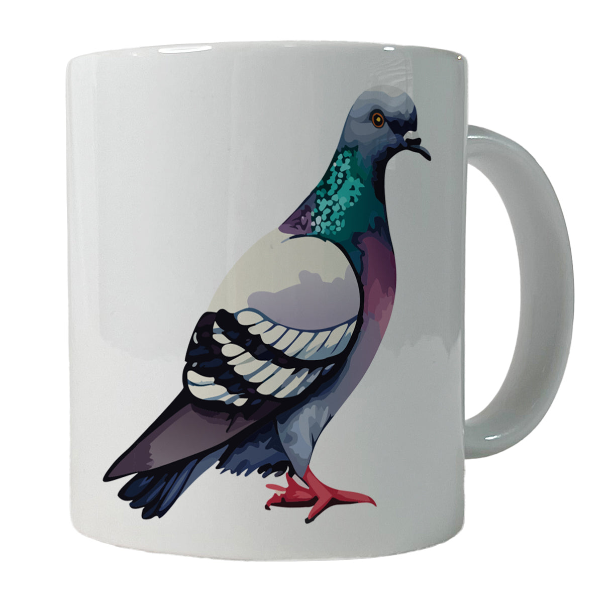 Pigeon Bird Watercolor Ceramic Tea Coffee Mug Cup - 11oz