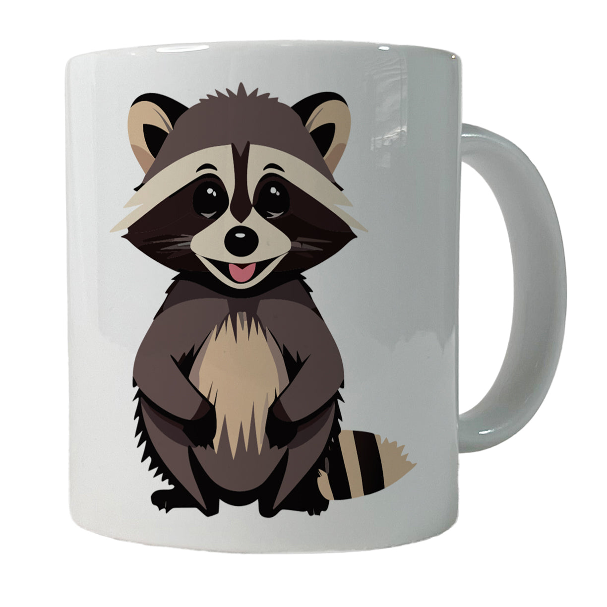 Raccoon Happy Ceramic Tea Coffee Mug Cup - 11oz