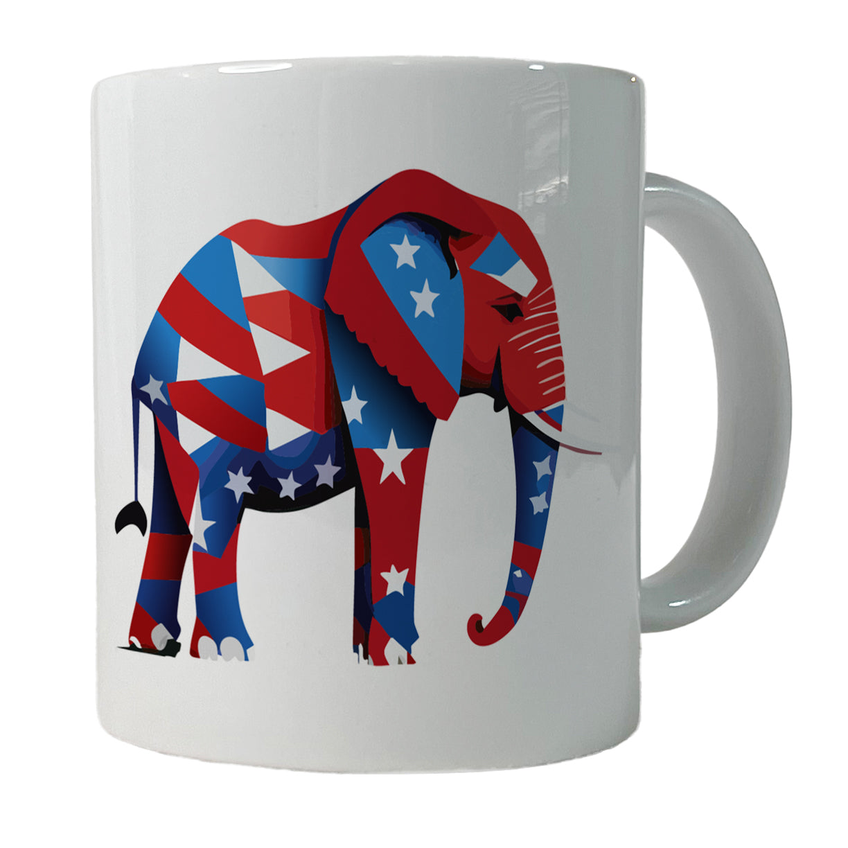 Republican Elephant Patriotic Conservative Vote Ceramic Tea Coffee Mug Cup - 11oz