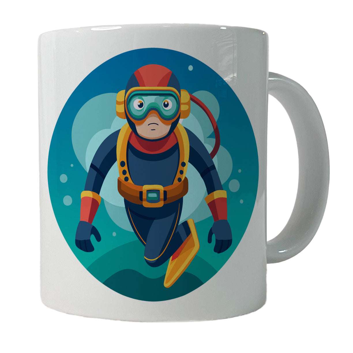Scuba Diver Diving Ceramic Tea Coffee Mug Cup - 11oz