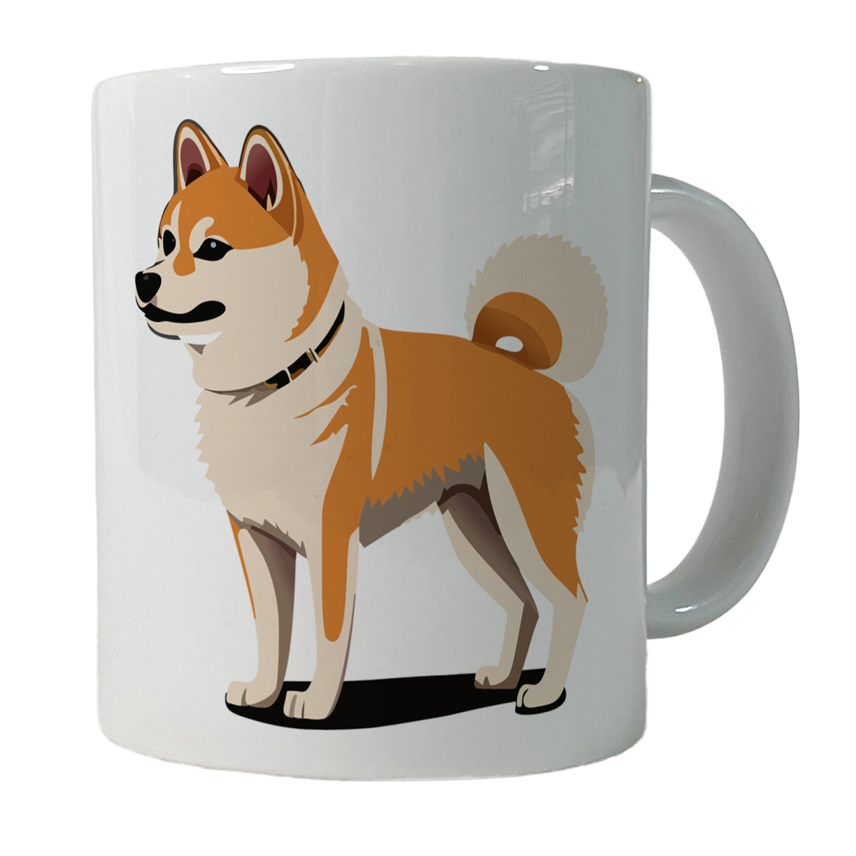 Shiba Inu Dog Standing Ceramic Tea Coffee Mug Cup - 11oz