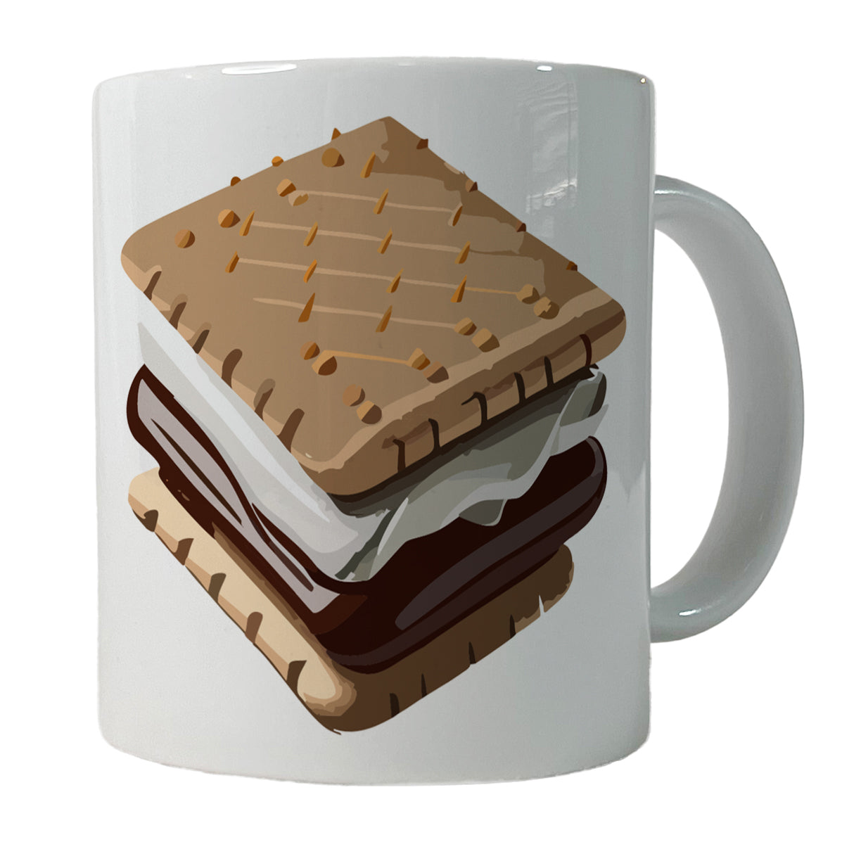 S'mores Marshmallow Camping Food Ceramic Tea Coffee Mug Cup - 11oz